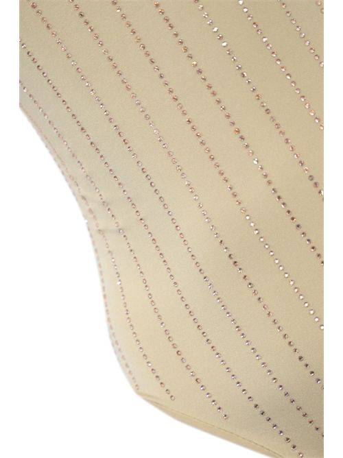 Costume intero Cecille con strass Mc2 Saint Barth | CECILLE P06350H SHINY STRASS STRIPES GO